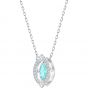 Swarovski Sparkling Dance Necklace, Blue, Rhodium Plating 5485721