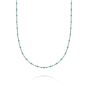 Daisy Treasures Turquoise Beaded Necklace - Silver BN02_SLV