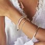 Annie Haak Boho Silver Bracelet - Dusky Pink B0977-17