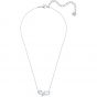 Swarovski Lifelong Bow Necklace, White, Rhodium Plating 5440643
