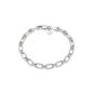 Daisy Stacked Linked Chain Bracelet - Silver BRB8004_SLV