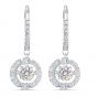 Swarovski Sparkling Dance Pierced Drop Earrings - Rhodium Plating - 5504652