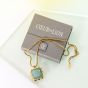 Coeur De Lion Necklace Amulet Spikes Square Aventurine Gold Green - 1200100516