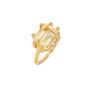 Shyla London Square Claw Ring - Lemon