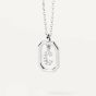 PDPaola Mini Letter C Silver Necklace. Item code CO02-514-U.