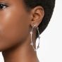 Swarovski Constella Hoop Earrings - White with Rhodium Plating 5638698