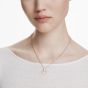 Swarovski Constella Round Cut  Pendant - White with Rose Gold Tone Plating 5692266