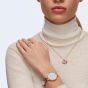 Swarovski Cosmopolitan Watch with Metal Bracelet - White Rose Gold Tone PVD 5517803