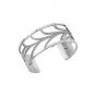 Les Georgettes Courbe 25mm Silver and Zirconia Bangle
