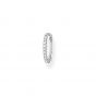 Thomas Sabo Single Earring - White Stone Hoop 15mm CR657-051-14