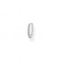 Thomas Sabo Single Earring - White Stone Hoop 12mm CR658-051-14