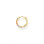Thomas Sabo Single Earring - Mixed Colourful Stone Slim Hoop Earring in Gold