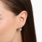 Thomas Sabo Single Hoop Earring - Silver with Heart Pendant CR696-001-21
