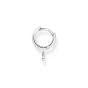 Thomas Sabo Single Hoop Earring - Silver with Moon Pendant CR708-051-14