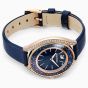 Swarovski Crystalline Aura Watch - Blue with Rose Gold Plating