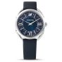 Swarovski Crystalline Glam Watch Blue Stainless Steel Leather Strap 5537961