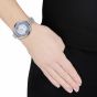 Swarovski Crystalline Oval Metal Strap Watch, Silver & Blue 5263904