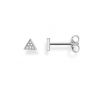 Thomas Sabo Triangle Diamond and Silver Ear Studs D_H0002-725-14