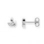 Thomas Sabo Leaves Ear Studs - Diamond and Silver D_H0006-725-21