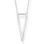 Thomas Sabo Silver and Diamond Triangle Necklace D_KE0008-725-14