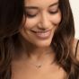 Thomas Sabo 'Together Heart' Diamond Necklace, Silver and Rose Gold