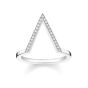 Thomas Sabo Silver and Diamond Triangle Ring D_TR0020-725-14