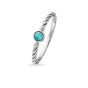 Thomas Sabo Silver and Turquoise Ethnic Ring D_TR0023-357-17