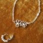 Daisy Bow Bracelet - Silver BPBR01_SLV