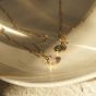 Daisy Rose Quartz Healing Necklace - Gold HN1005_GP