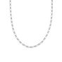 Daisy Stacked Linked Chain Necklace - Silver NB8008_SLV