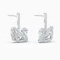 Swarovski Dancing Swan Pierced Earrings 5514420