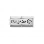 Nomination Classic Double Link Daughter Charm - Silver - 330731/02