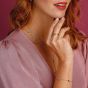 Kit Heath Desire Kiss Blush Heart Station Bracelet