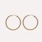 IX Rope Hoop Earrings - Gold DMB0327GD