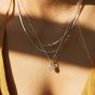 Daisy Bloom Mini Pendant Necklace - Silver DN01_SLV
