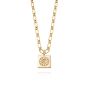 Daisy Bloom Medallion Necklace - Gold DN02_GP