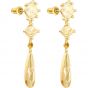 Swarovski Olive Pierced Earrings, Multi-coloured, Gold plating
 5456889	
