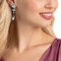 Swarovski Olive Pierced Earrings, Multi-colored, Rhodium plating 
5456892