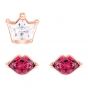 Swarovski Out Of This World Kiss Pierced Earrings, Red, Mixed Plating 5456137