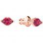 Swarovski Out Of This World Kiss Pierced Earrings, Red, Mixed Plating 5456137
