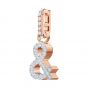 Swarovski Remix Collection Charm &, White, Rose Gold Plating 5441403