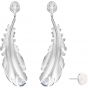 Swarovski Nice Clip Earrings, White, Rhodium Plating 5497866