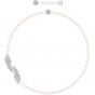 Swarovski Nice Pearl Necklace, White, Rhodium Plating 5493403 