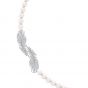Swarovski Nice Pearl Necklace, White, Rhodium Plating 5493403 