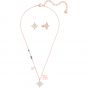 Swarovski Symbol Star Set. White, Rose Gold Plating 5517178