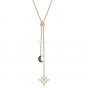 Swarovski Symbolic Y Necklace, Multi-Coloured, Rose Gold Plating 5494357