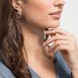 Swarovski Precisely Drop Pierced Earrings, White, Rose Gold Plating 5488406