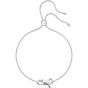 Swarovski Lifelong Bow Bracelet, White, Rhodium Plating 5469983