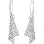 Swarovski Fit Pierced Earrings, Small, White, Rhodium Plating 5143068