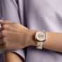 Swarovski Crystalline Glam Watch, Leather Strap, Grey, Rose Gold Tone 5452455
